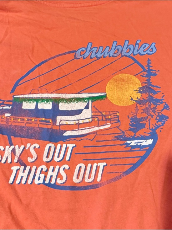 chubbies Other - Chubbies Coral Houseboat Graphic Tee - "Sky's Out Thighs Out"